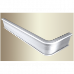 Inschuif trapprof 846 hoek rechts 3mm PVC zilver 1