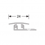 Design Clip 4-7,5 mm 578 dilatatieprofiel zilver