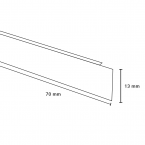 Kantafwerking 13x70 mm noors eiken (50 cm)