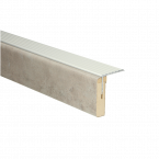 Uitlooptrede alu zilver Licht Beton 121x5,7cm