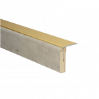 Uitlooptrede alu goud Licht Beton 121x5,7cm