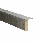 Uitlooptrede alu zilver Beton 121x5,7cm