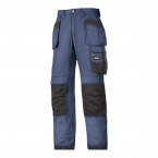 Werkbroek m. holsterp. Rip-stop blauw/zwart mt 48