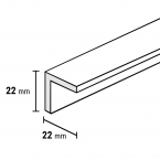 Sense traprenovatie 820 hoeklat 22x22mm