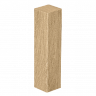 Hoek/eindstuk folie 4st. stralende eik