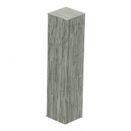 Hoek/eindstuk folie 4st. Scarlet Oak light grey 0