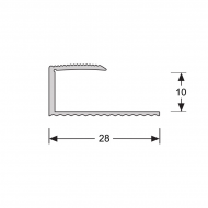 U-profiel 10,1 mm RVS