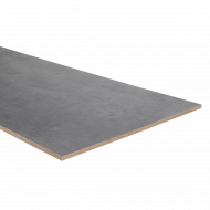 Dubbel stootbord basalt donker PRO 115 x 40 cm