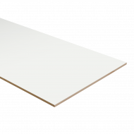 Dubbel stootbord folie 115 x 40 cm RAL9003/RAL9016