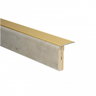 Uitlooptrede alu goud Licht Beton 90x5,7cm