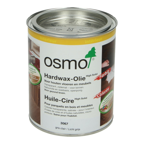 OSMO Hardwax Olie 3067 Lichtgrijs 0,75L 0