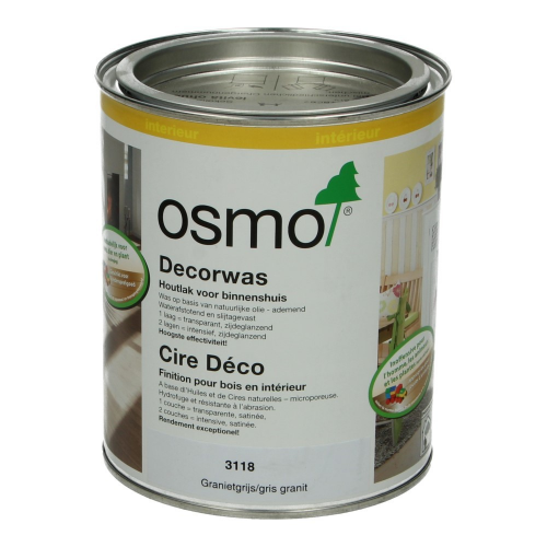 OSMO Decorwas TR3118 Granietgrijs 0,75L 0