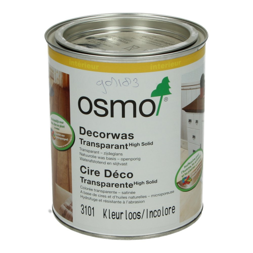 Osmo Decorwas Transparant 3101 kleurloos 0,75L 0