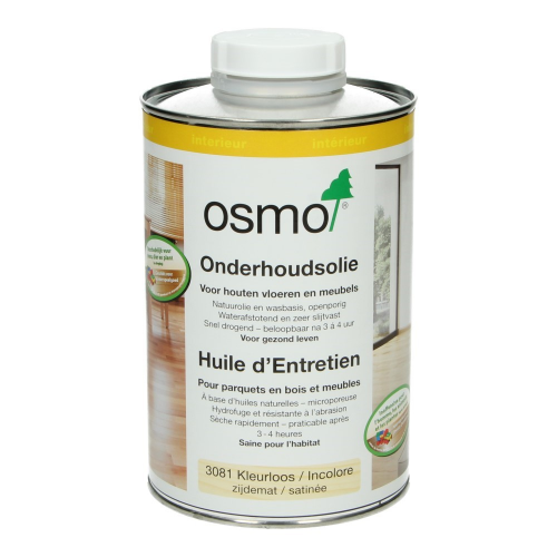 OSMO Onderhoudsolie 3081 Kleurloos zijdemat 1 L 0