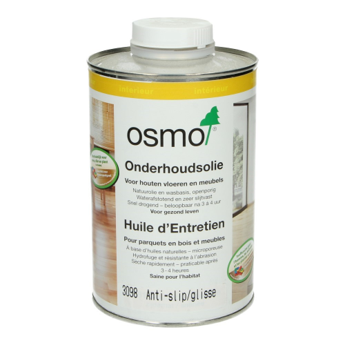 OSMO Onderh.olie 3098 Kl. semimat Antislip R9 1 L 0