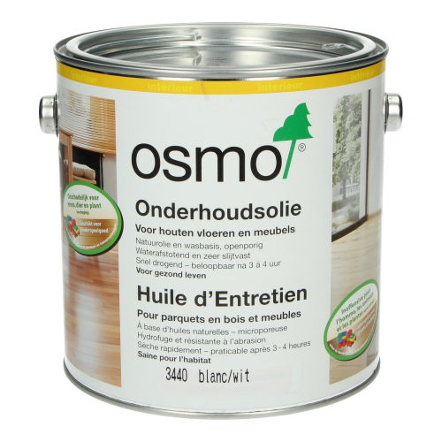 OSMO Onderhoudsolie 3440 Wit transparant 2,5 L 0